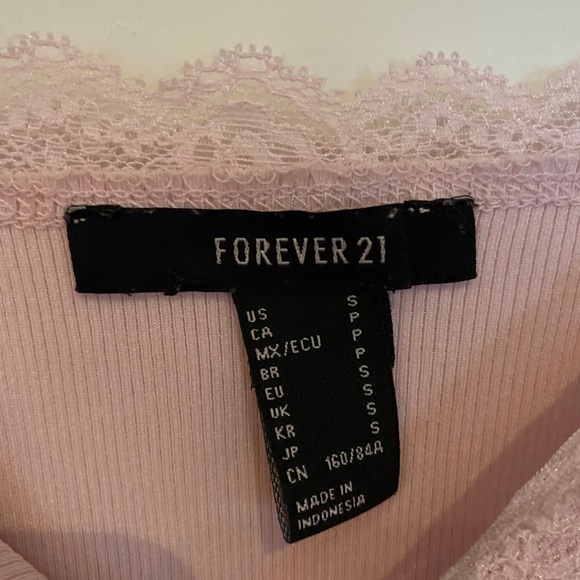 Forever 21 Baby Pink Lacey Bodysuit - Picture 4 of 5